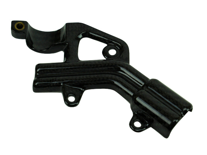 Hose Cover in Glossy Plain Weave Carbon Fiber for Ducati Streetfighter V4 2020-2022