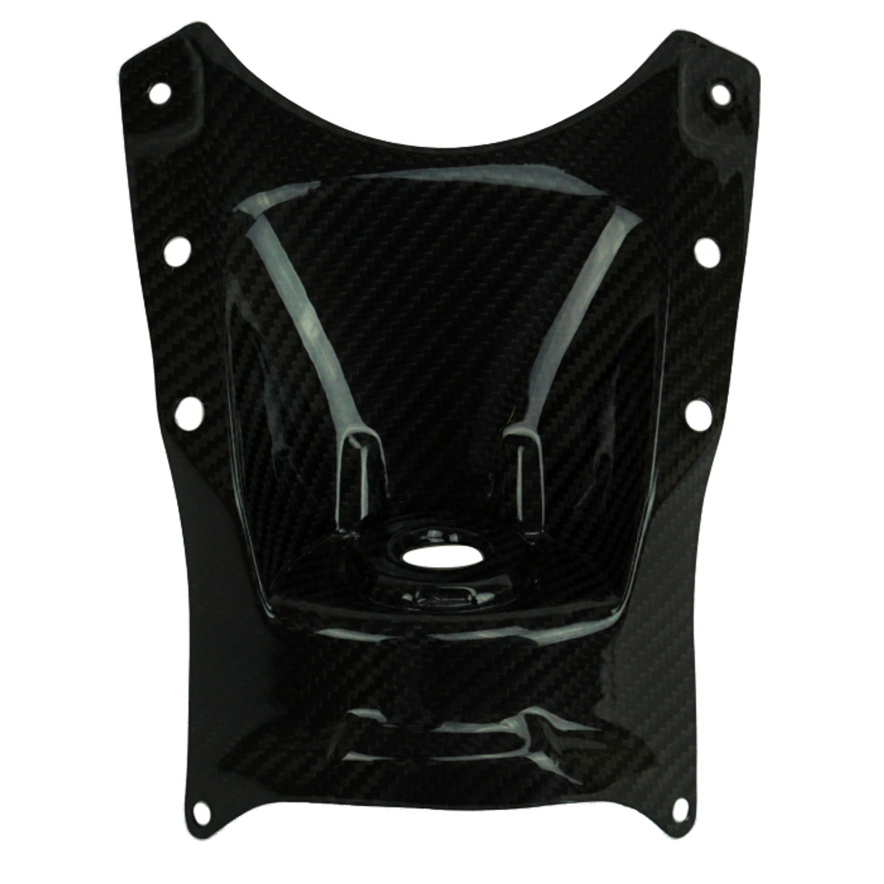 Key Guard in Glossy Twill Weave Carbon Fiber for Kawasaki Z H2