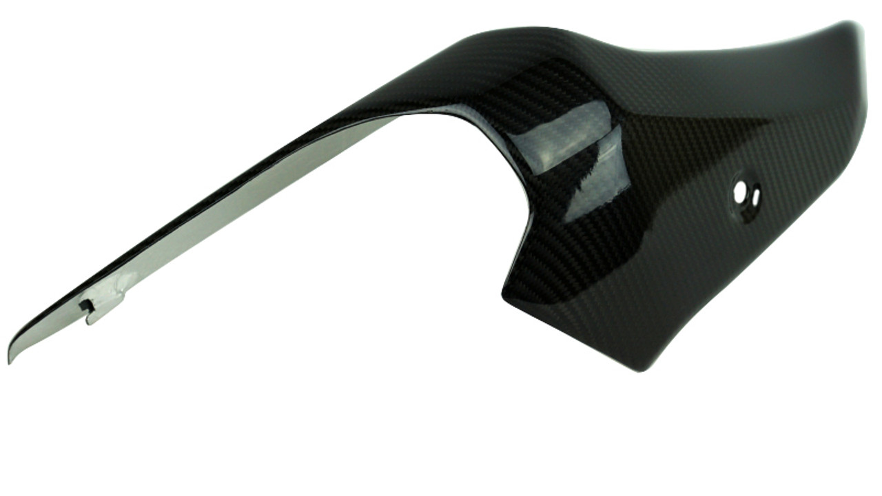 Exhaust  Guard in Glossy Twill Weave Carbon Fiber for Kawasaki Z H2