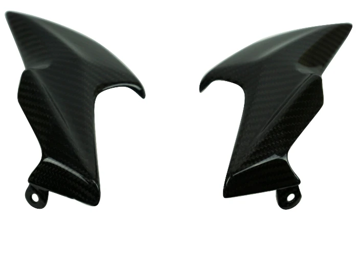 Front Fairing Sides in Matte Twill Weave Carbon Fiber for Kawasaki Z900 2020-2024