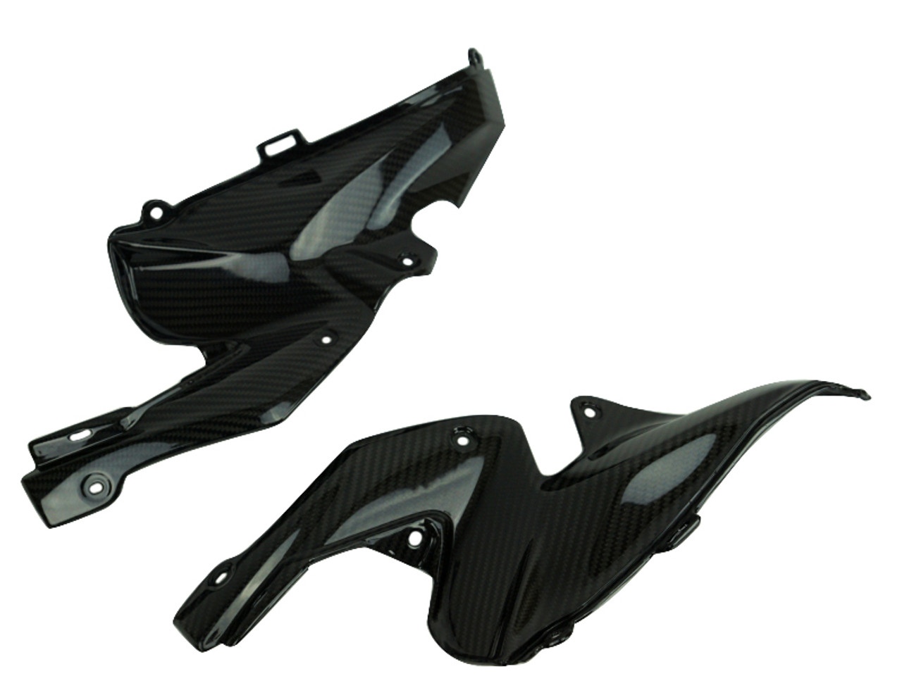 Inner Side Panels in 100% Carbon Fiber for Kawasaki Z900 2020+