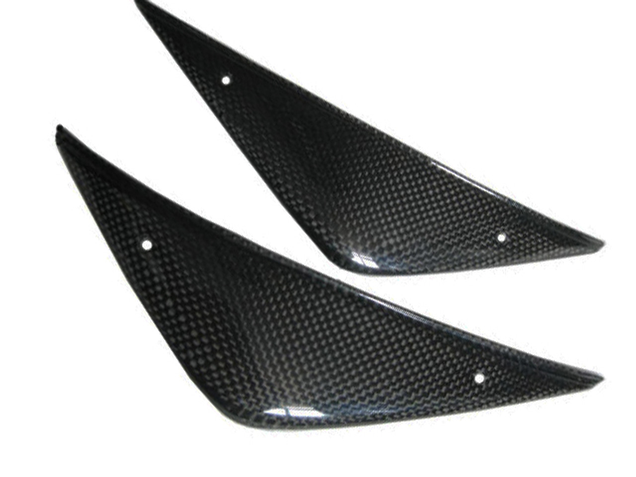 Glossy Plain Weave Carbon Fiber Small Tank Guards for MV Agusta F4 2010+