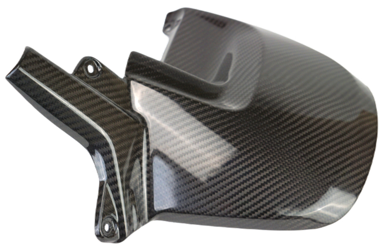 Rear Hugger in Glossy Twill Weave Carbon Fiber for Triumph Rocket III 2020+