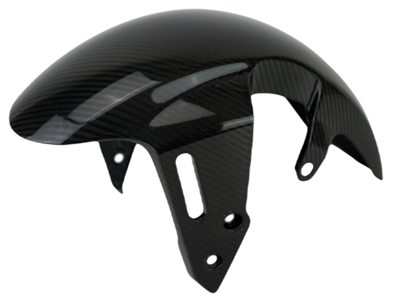 Front Fender in Glossy Twill Weave Carbon Fiber for Honda Grom 2022+