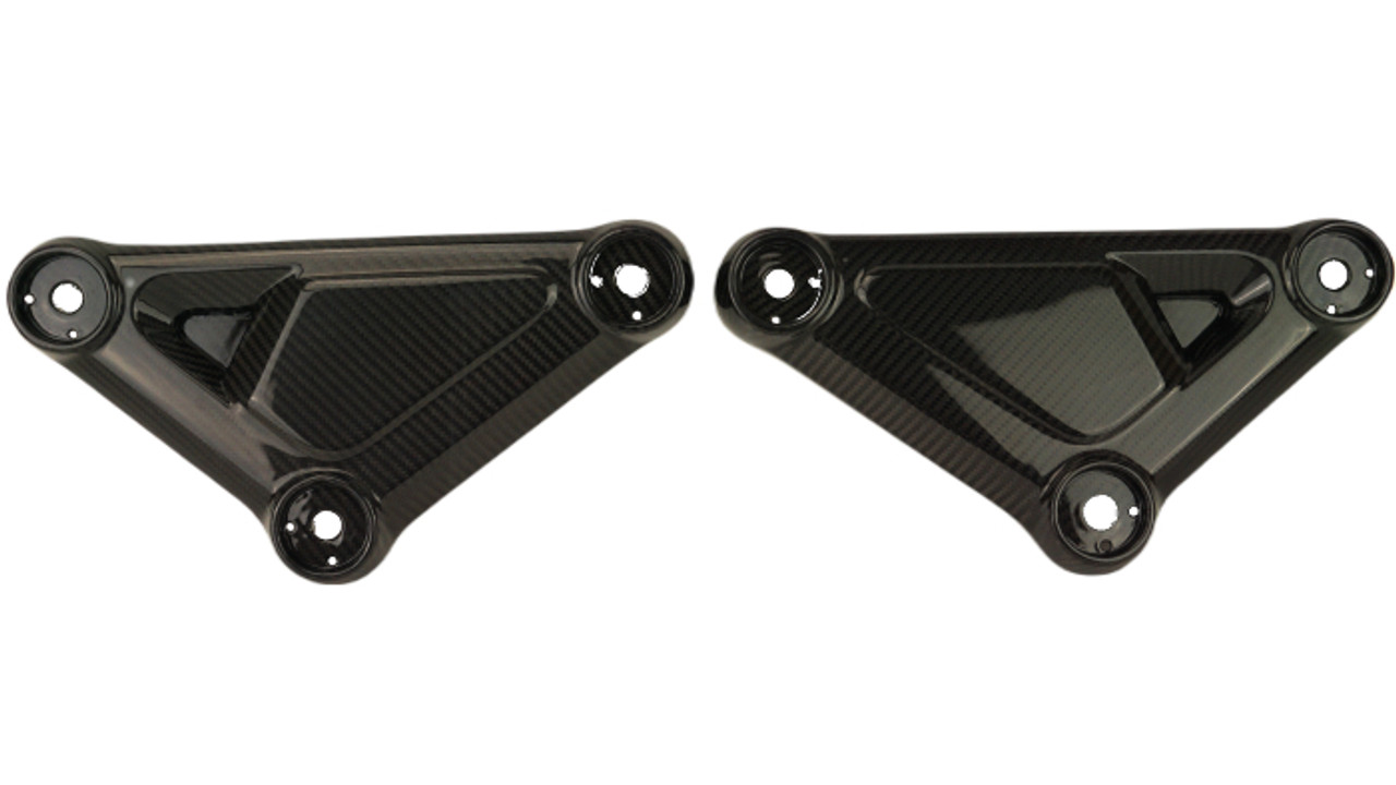 Side Covers in Glossy Twill Weave Carbon Fiber for Honda Grom 2022+