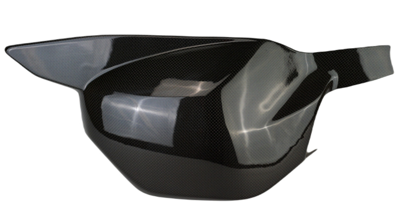 Swing Arm Cover in Glossy Plain Weave 100% Carbon Fiber for Ducati Streetfighter V4