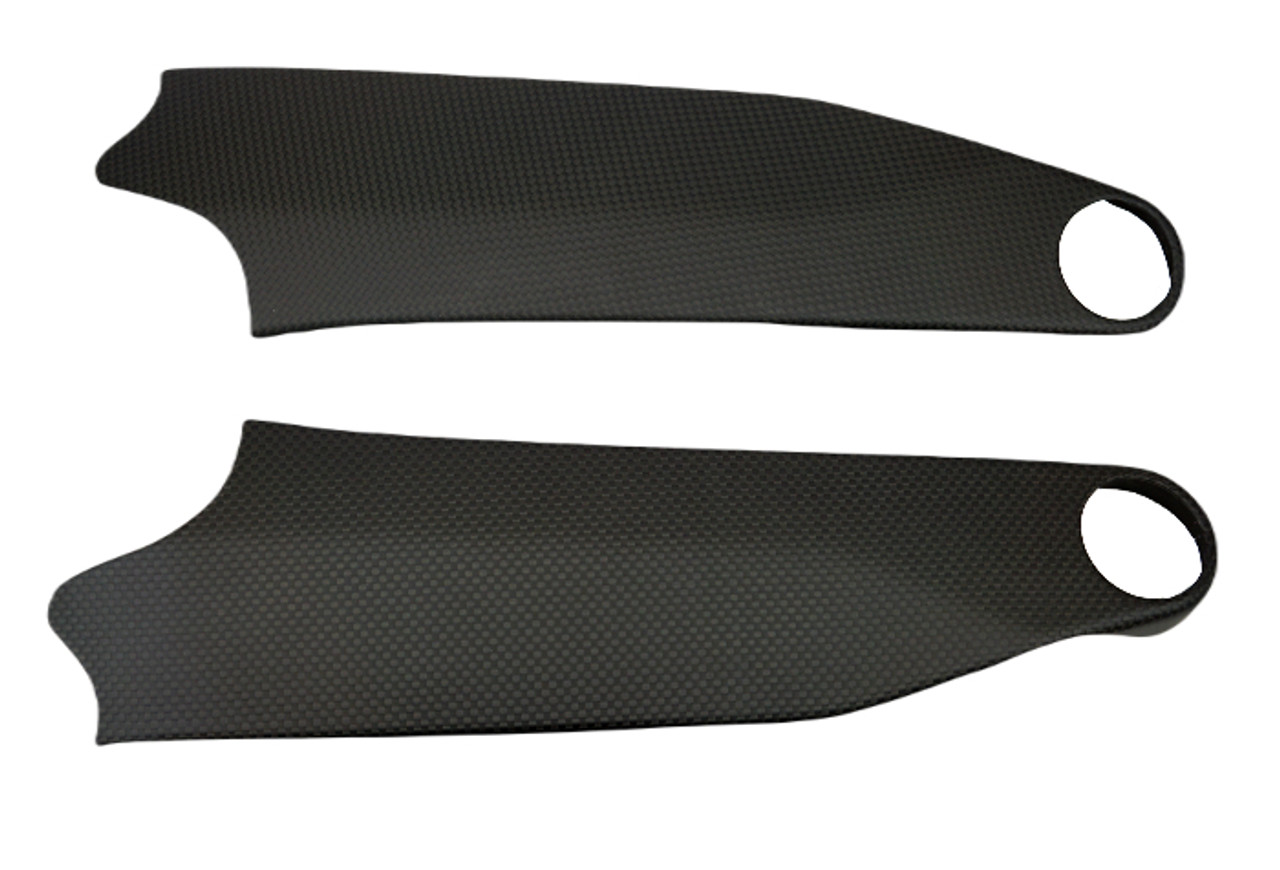 Frame Covers in Matte Plain Weave Carbon Fiber for Ducati Streetfighter V4

