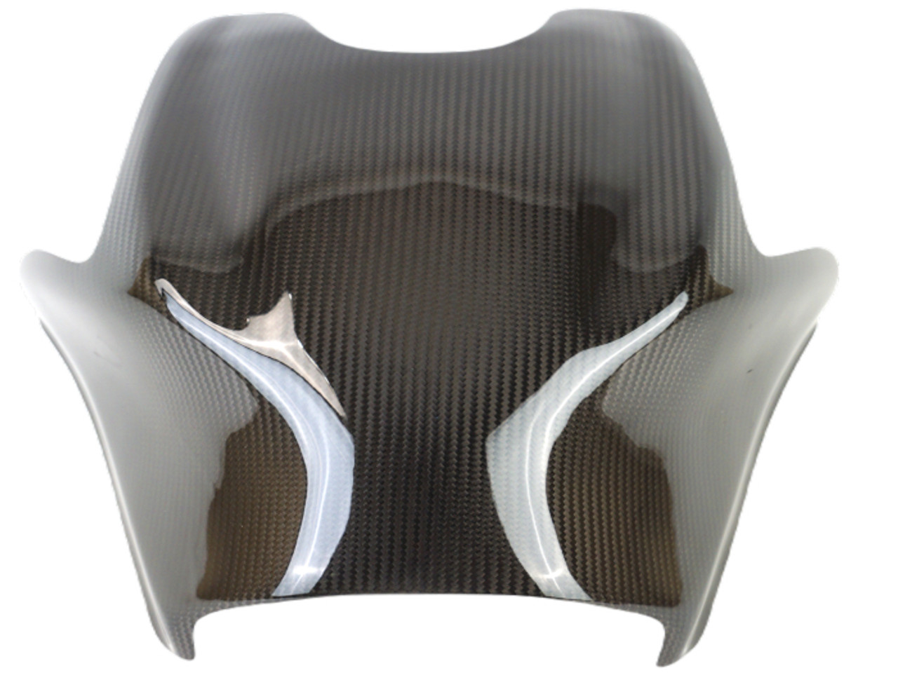 Tank Cover in Glossy Twill Weave 100% Carbon Fiber for Kawasaki H2