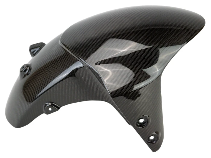 Front Fender in Glossy Twill Weave Carbon Fiber for Yamaha MT-09 2021+, XSR900 2022+, Tracer 9 GT 2025+