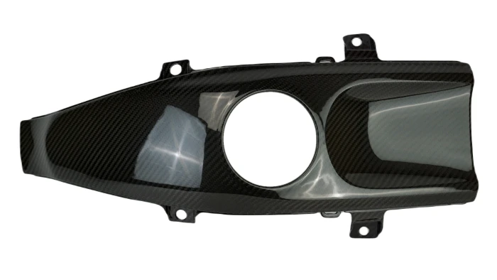Tank Cover in Glossy Twill Weave Carbon Fiber for Yamaha R7 2022-2025
