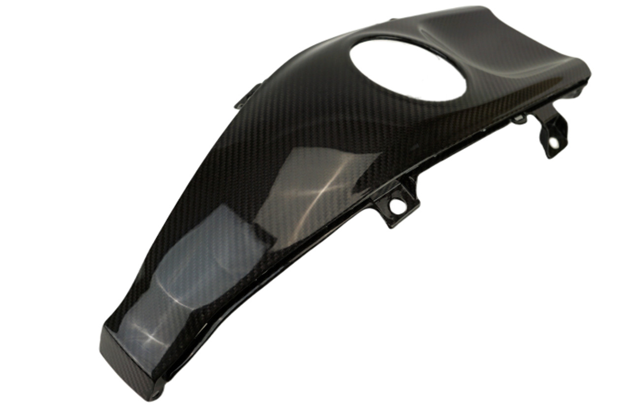 Tank Cover in Glossy Twill Weave Carbon Fiber for Yamaha R7