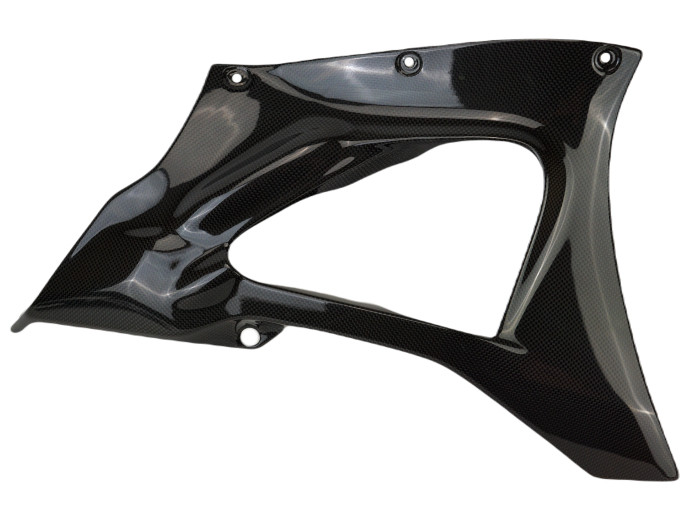 Lower Side Panels in Glossy Twill Weave  Carbon Fiber for Yamaha R7  2022-2025