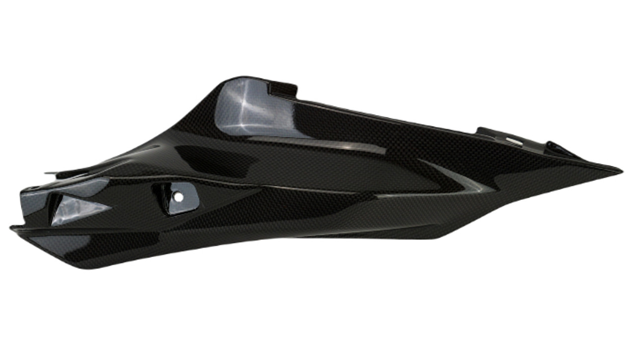 Inner Tail Fairings in Glossy Twill Weave Carbon Fiber for Yamaha R7