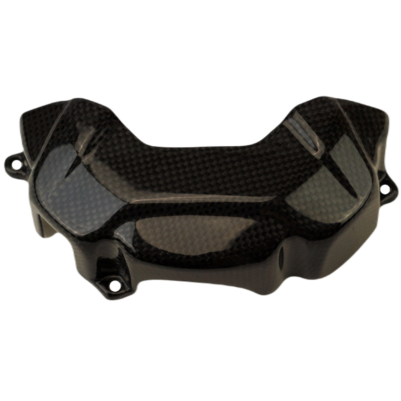 Clutch Cover in Glossy Plain Weave Carbon Fiber for Ducati Monster + (937)