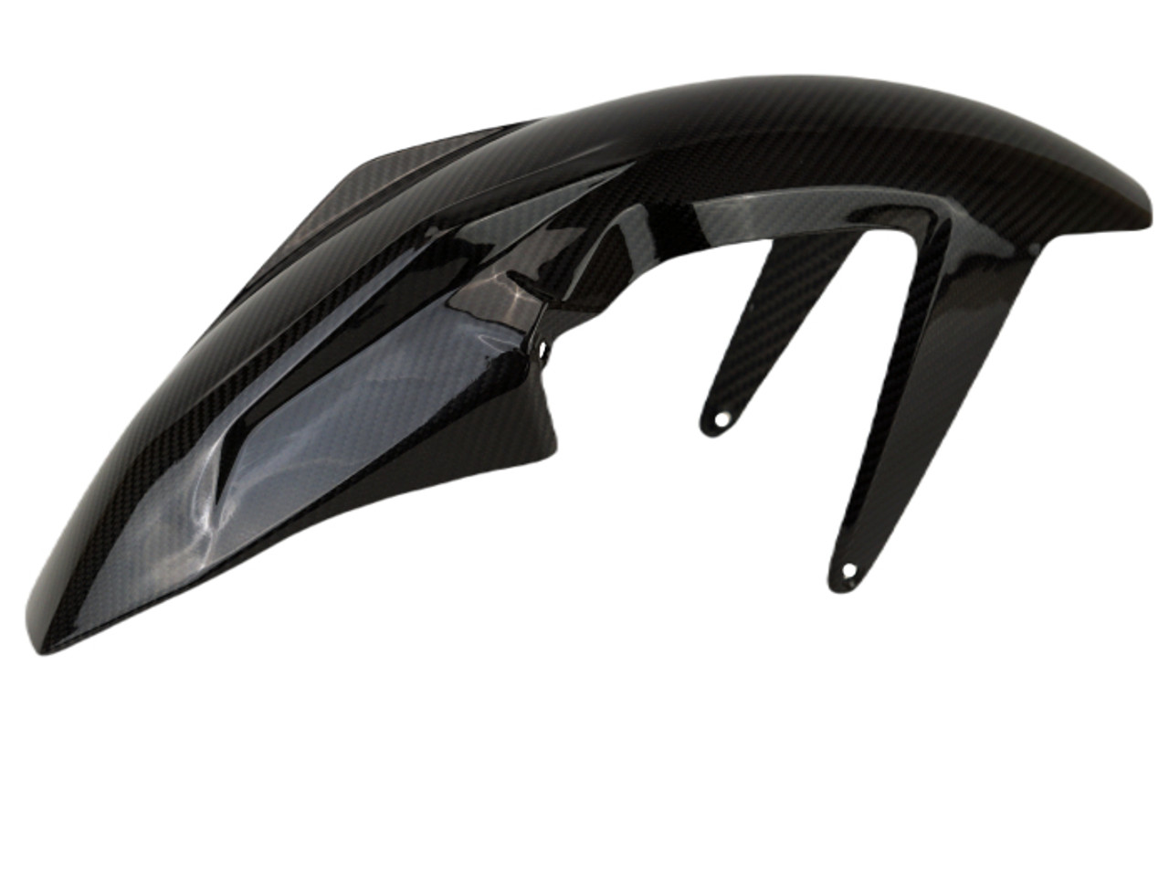 Front Fender in Glossy Twill Weave Carbon Fiber for KTM 790/890 Adventure