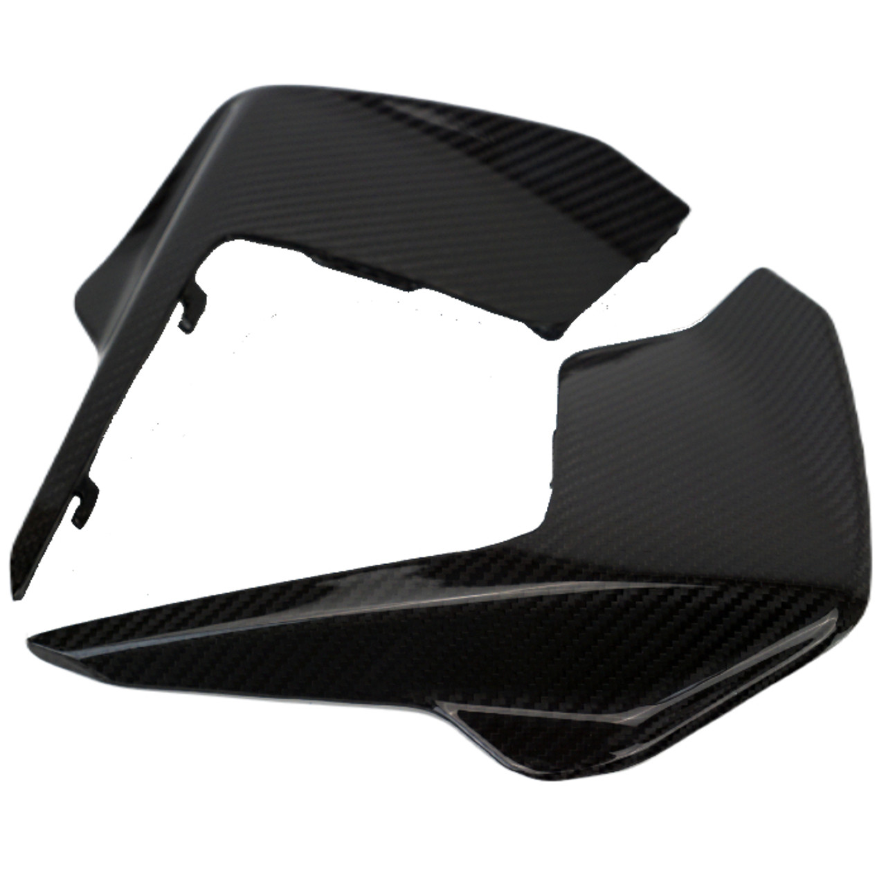 Headlight Fairing in Glossy Twill Weave Carbon Fiber for KTM 790/890 Adventure, R, Rally