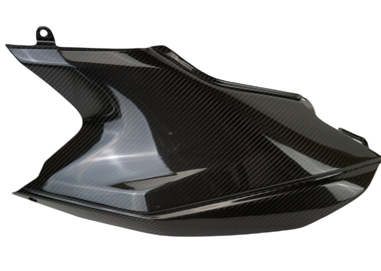 Rear Side Panels in Glossy Twill Weave Carbon Fiber for KTM 690 SMC R & Enduro, R 2019-2021