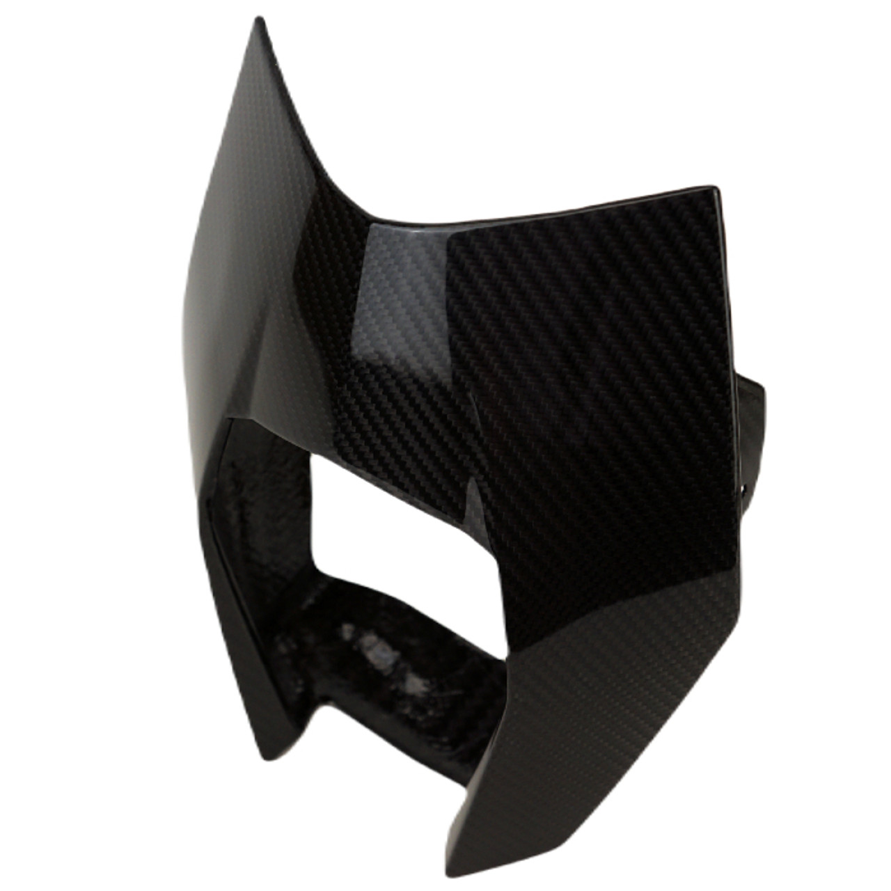 Front Fairing in Glossy Twill Weave Carbon Fiber for KTM 690 SMC,R 2008-2018 & Enduro,R 2009-2018