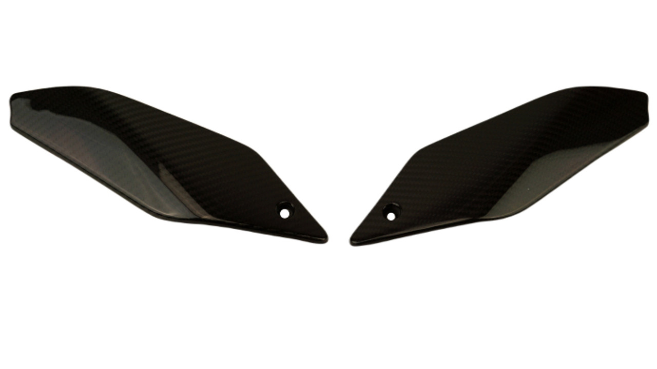 Frame Covers in Glossy Twill Weave Carbon Fiber for KTM Duke 690 2012-2018