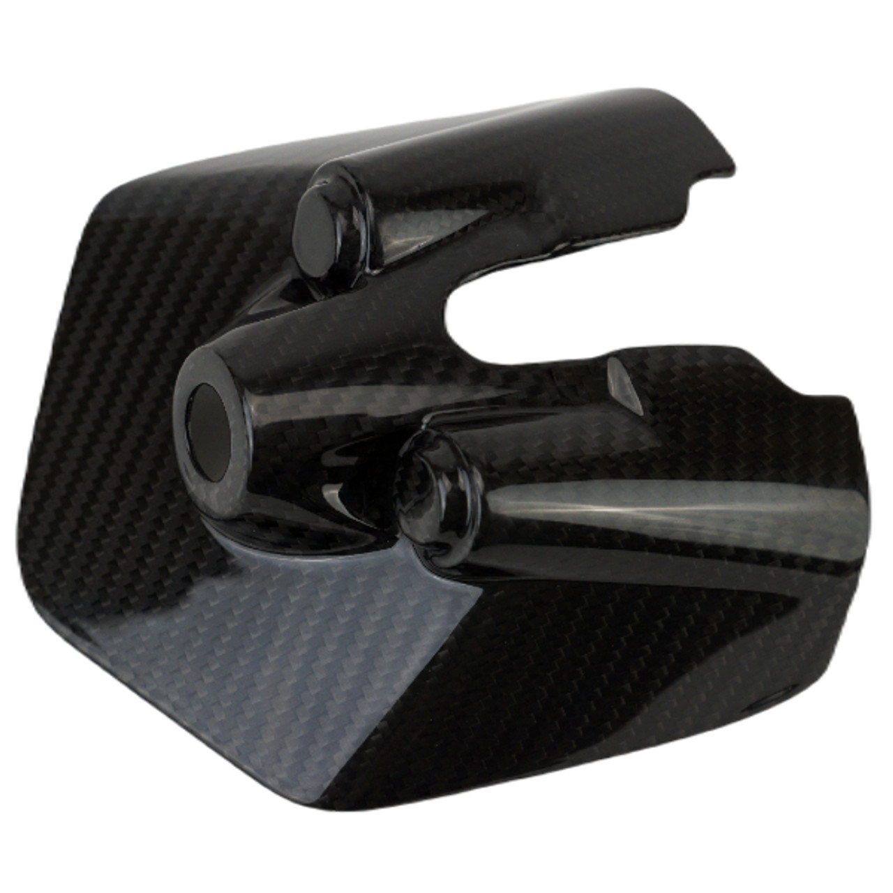 Key Cover in Glossy Twill Weave Carbon Fiber for KTM Duke 690 2012-2018