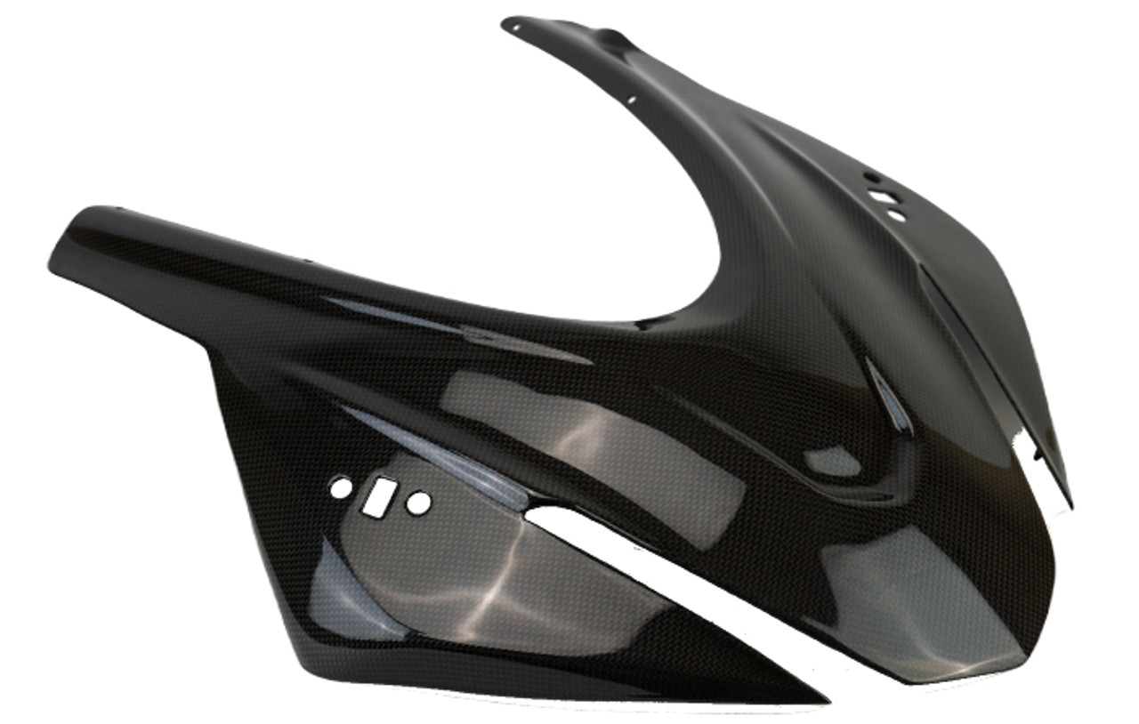 Front Fairing in Glossy Plain Weave Carbon Fiber for Aprilia RS660