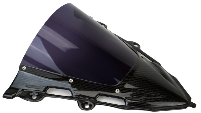 Windshield ( tinted center) in 100% Carbon Fiber for Honda CBR650R 2019-2023