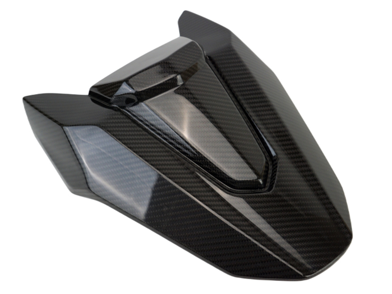 Rear Seat Cowl in Glossy Twill Weave  Carbon Fiber for Honda CBR650R 2019+