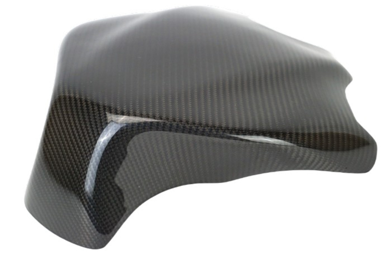 Tank Cover- rear only in Glossy Twill Weave Carbon Fiber for Honda CBR650R, CB650R 2019+