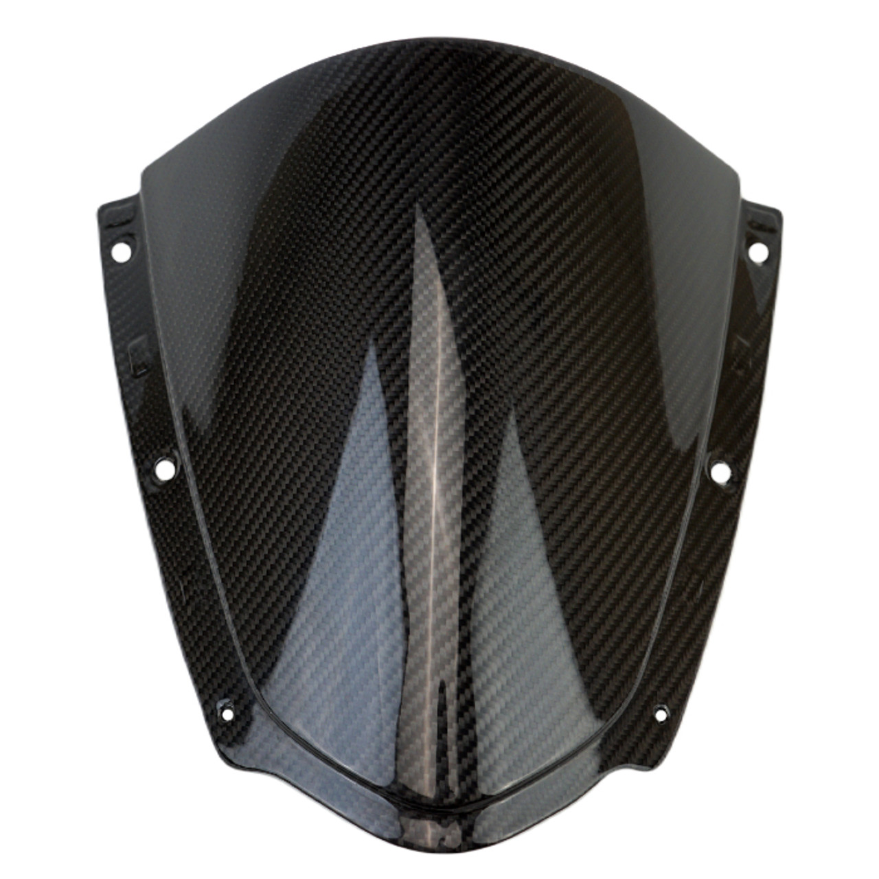 Windshield in Glossy Twill Weave Carbon Fiber for Kawasaki ZX10R 2021+