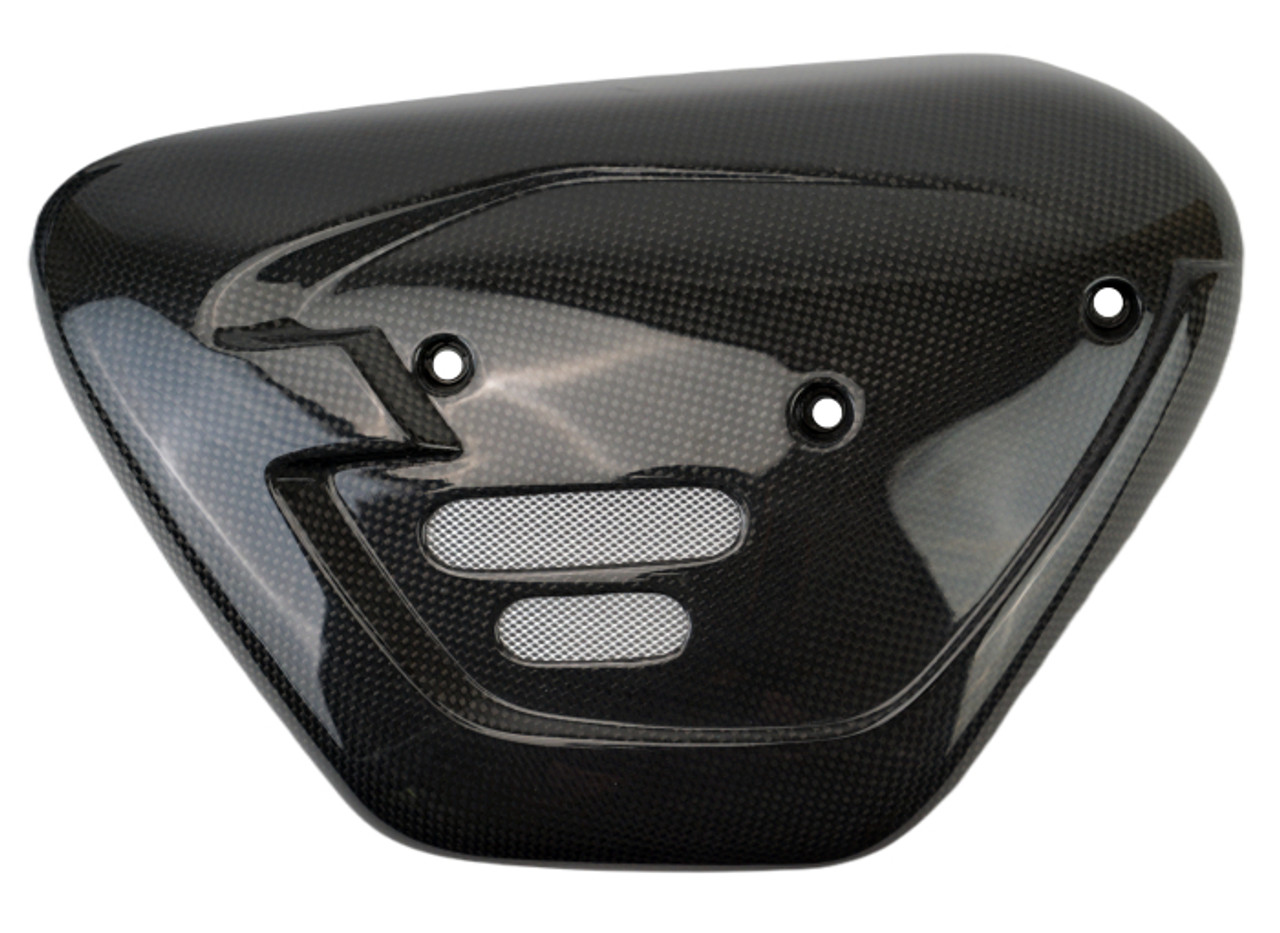 Side Panels in Glossy Plain Weave Carbon Fiber for Triumph Speed Twin 2020+