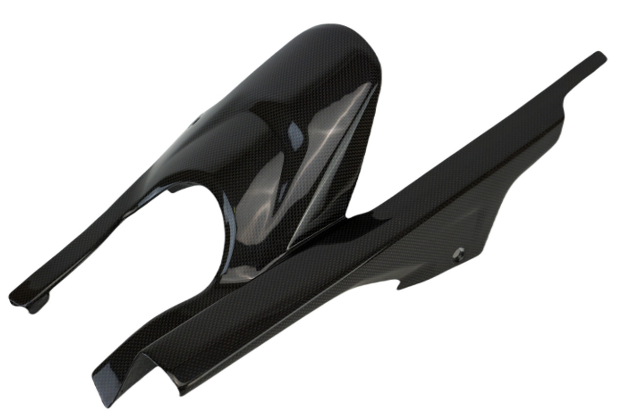 Rear Hugger in Glossy Plain Weave Carbon Fiber for Triumph Trident 660