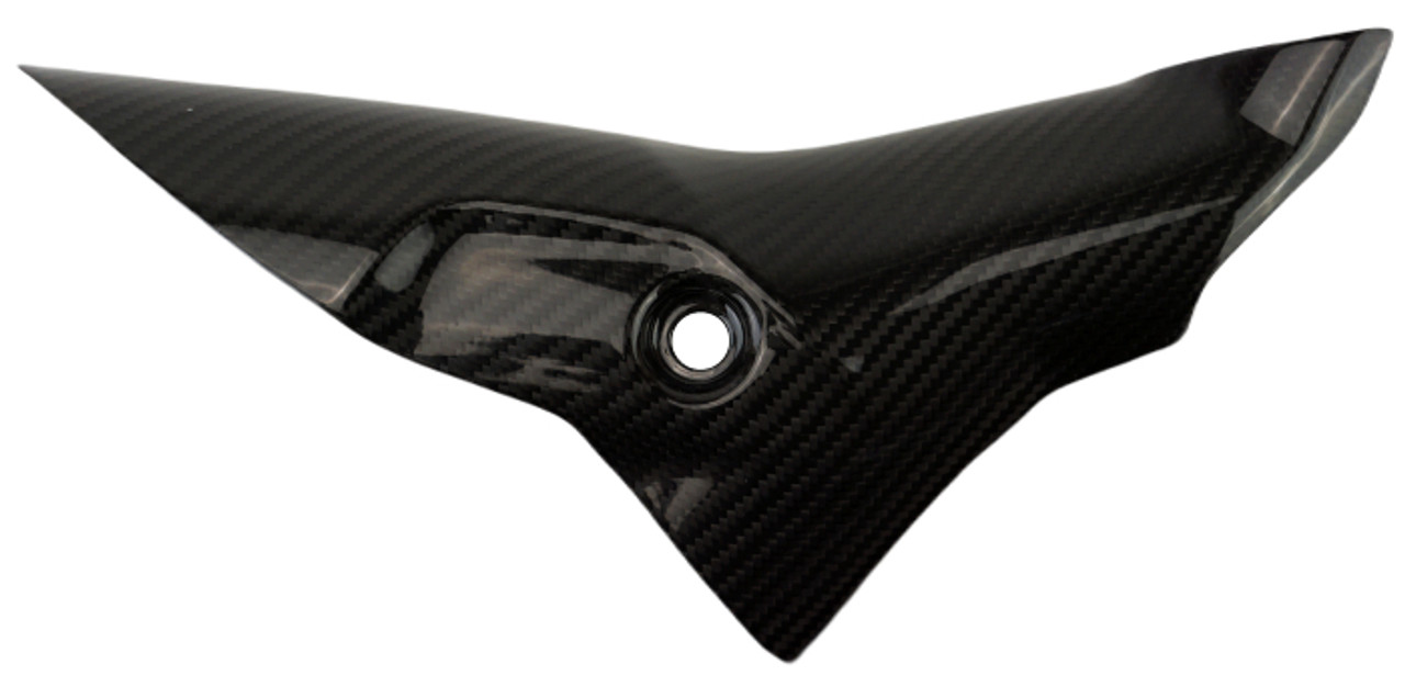 Heat Guard in Glossy Twill Weave Carbon Fiber for Triumph Rocket III 2020+