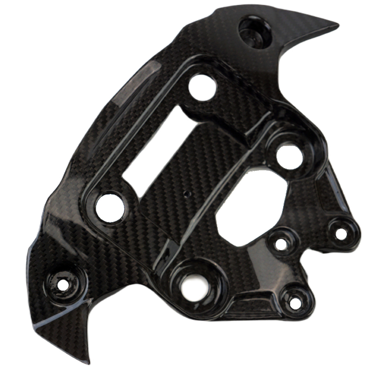 Instruments Stay in Glossy Twill Weave Carbon Fiber for Triumph Speed Triple 1200