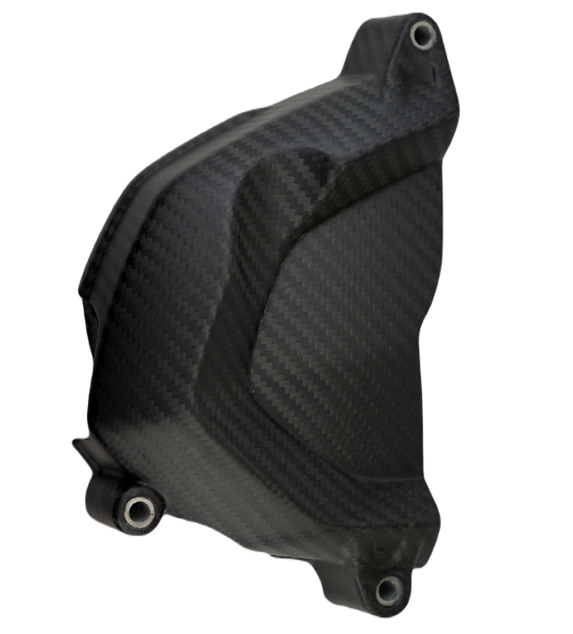 Sprocket Cover in Matte Twill Weave Carbon Fiber for Triumph Speed Triple 1200
