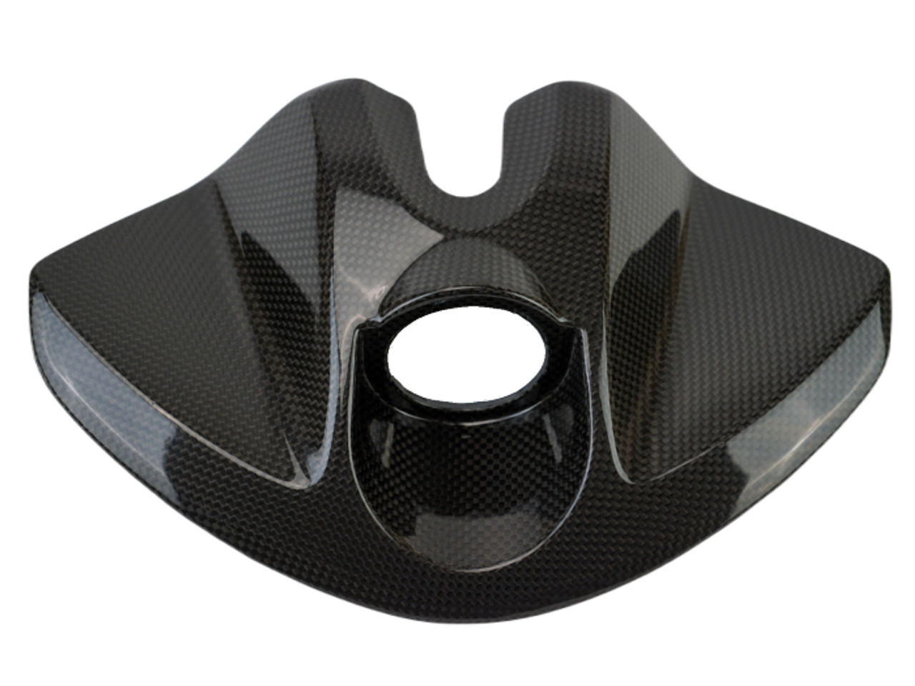 Key Cover in Glossy Plain Weave Carbon Fiber for Triumph Trident 660