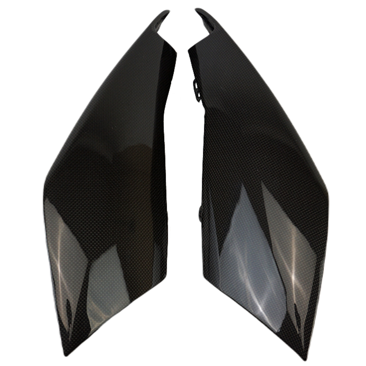 Tail Fairings in Glossy Plain Weave Carbon Fiber for Triumph Speed Triple 1200