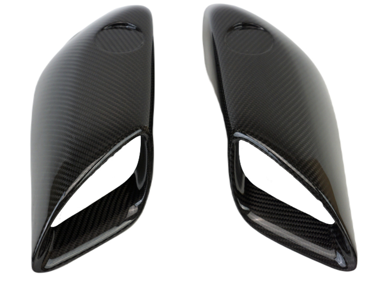 Air Intakes in Glossy Twill Weave Carbon Fiber for Yamaha MT-10 2022+