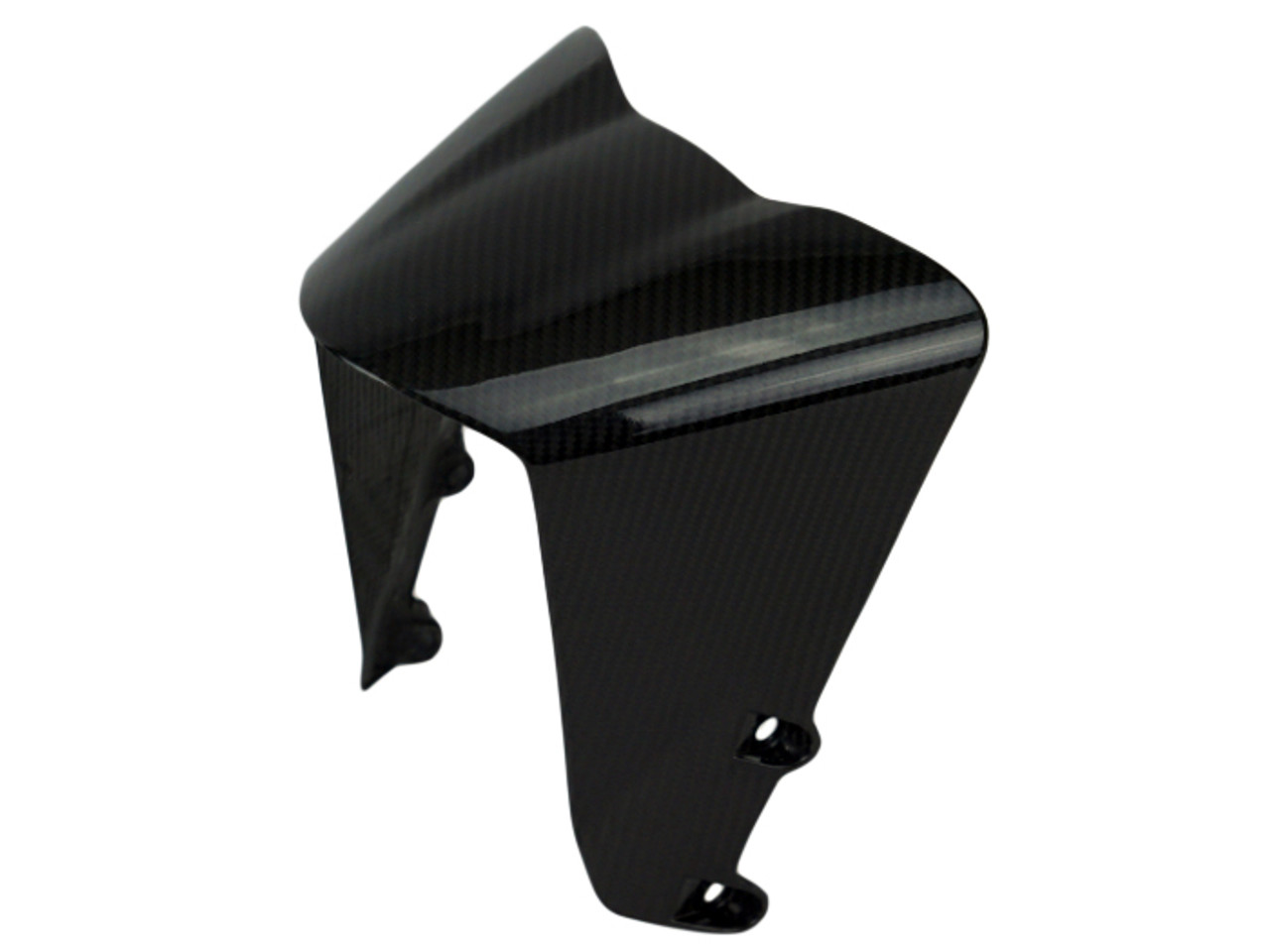 Front Fender ( front part ) in Glossy Twill Weave Carbon Fiber for KTM RC390, Duke 390 2017-2023
