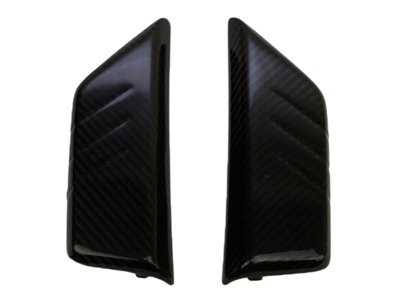 Tank Side Covers in Matte Twill Weave Carbon Fiber for Yamaha FZ-10-MT-10