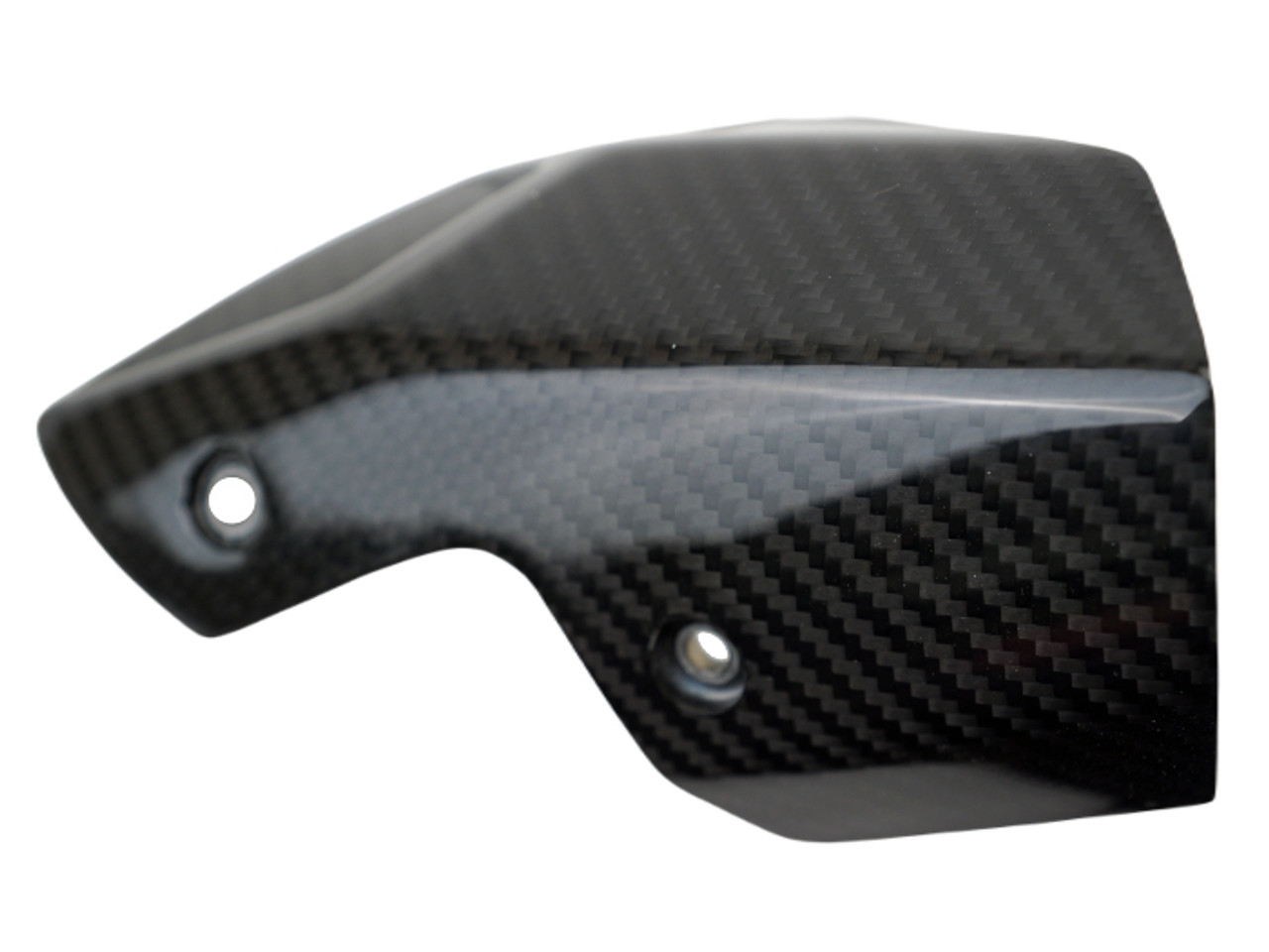 Exhaust Cover in Glossy Twill Weave Carbon Fiber for BMW S1000R 2021+

