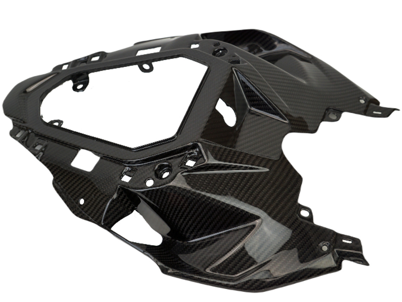 Rear Seat Fairing in Glossy Twill Weave Carbon Fiber for BMW S1000R 2021+
