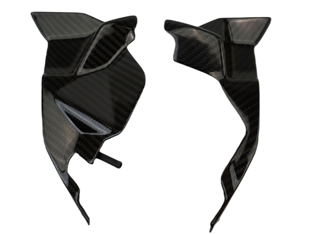 Top Side Trim in Glossy Twill Weave Carbon Fiber for BMW S1000R 2021+