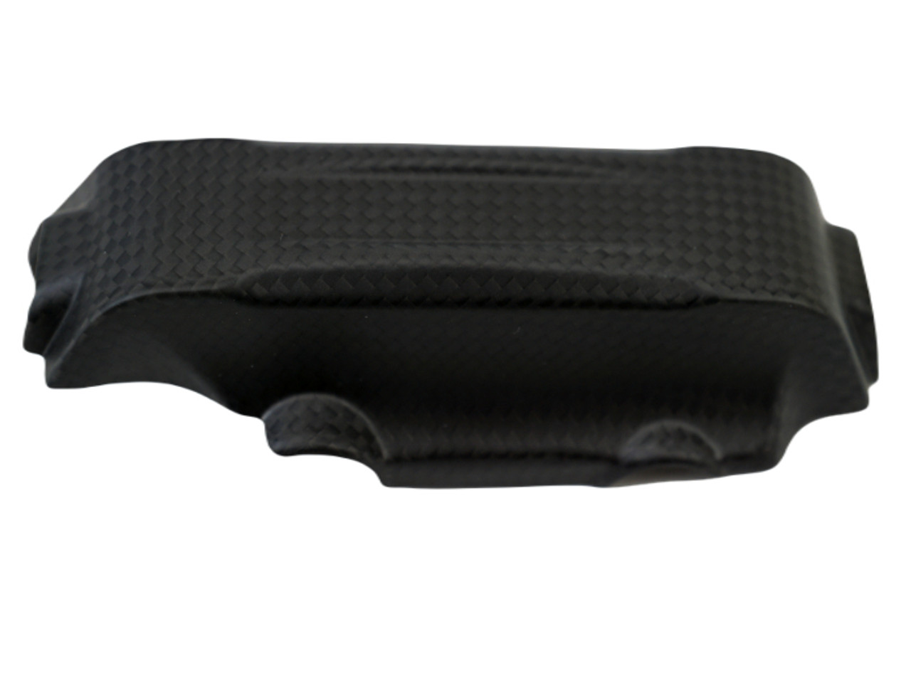 Brake Pump Cover in Matte Plain Weave Carbon Fiber for Ducati Streetfighter V4

