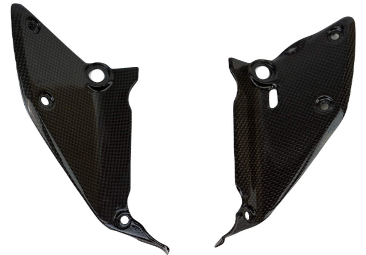 Air Intake Covers in Matte Plain Weave Carbon Fiber for Ducati Streetfighter V4

