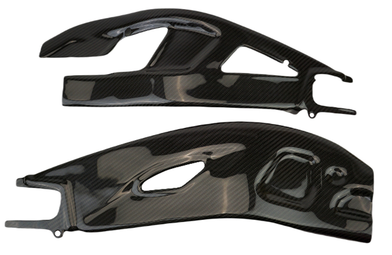 Swingarm Covers in Glossy Twill Weave Carbon Fiber for Honda CBR1000RR-R and SP 2020+