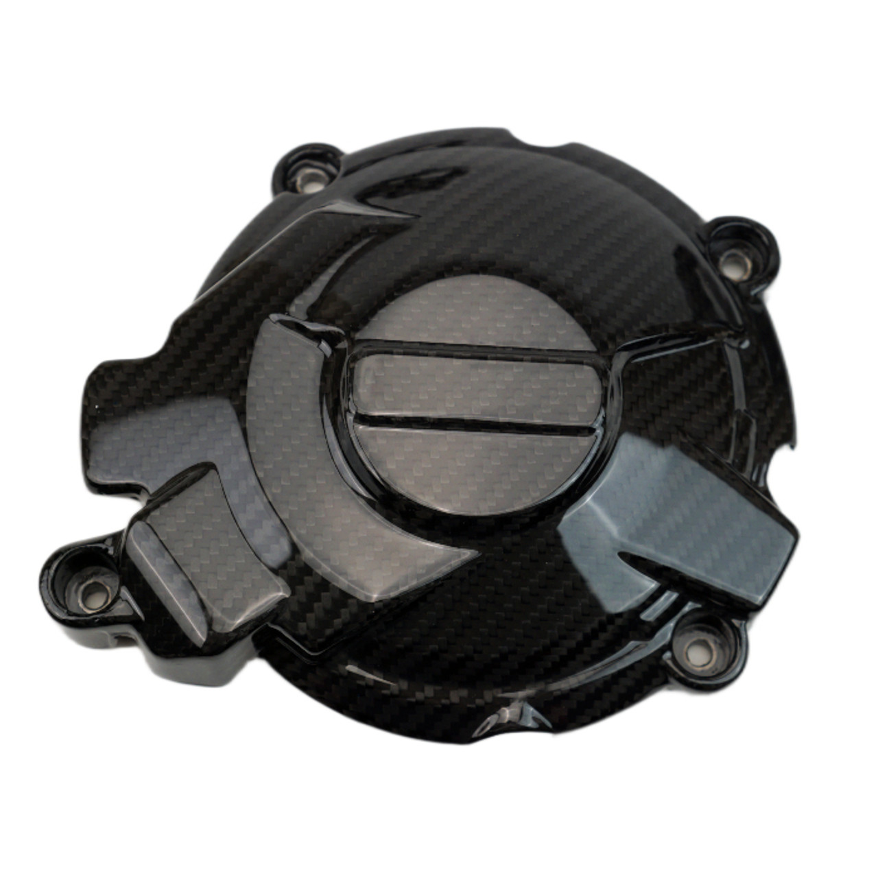 Set of Engine Covers in Glossy Twill Weave Carbon Fiber for Honda CBR1000RR 2012-2016