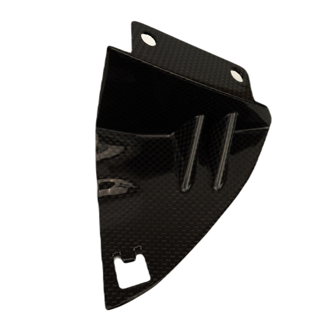 Side Support in Glossy Plain Weave Carbon Fiber for Ducati Diavel V4


