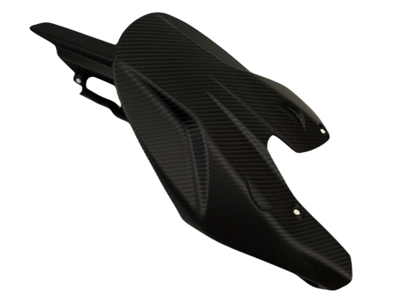 Rear Hugger in Matte Twill Weave Carbon Fiber for Ducati Diavel V4