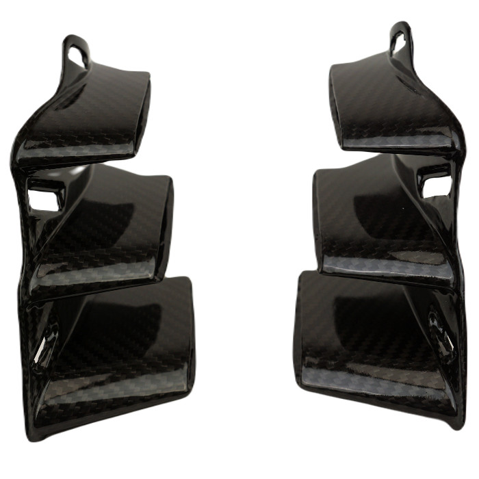 Inner Winglets in Glossy Twill Weave Carbon Fiber for Honda CBR1000RR-R, SP, FIREBLADE 2020-2023

