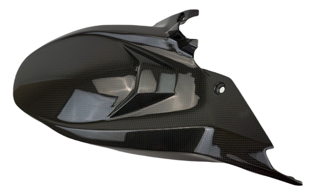 Rear Hugger in Glossy Plain Weave Carbon Fiber for Ducati Multistrada V4 Pikes Peak